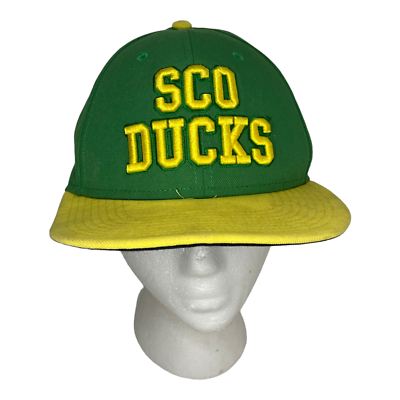 🥝 SCO ORANGE DUCKS GREEN YELLOW ADJUSTABLE SNAP BACK CAP HAT