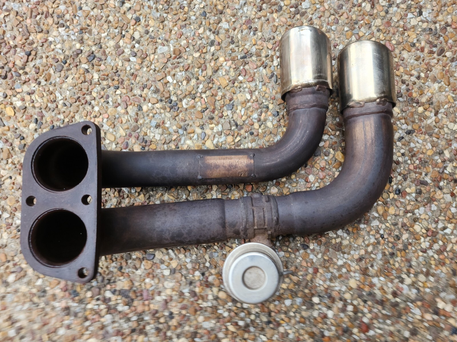 FERRARI 360 MODENA OEM FACTORY GENUINE ORIGINAL EXHAUST SYSTEM WITH PIPE TIPS