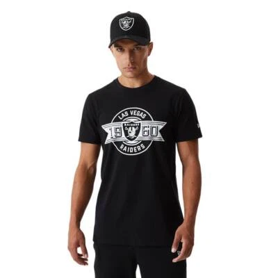 New Era NFL Established Las Vegas Raiders Hommes Haut Noir 37818 - Photo 1/4