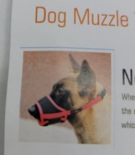 Heele Pet Large Dog Muzzle, Blue. New