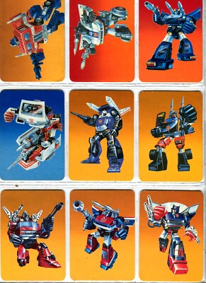 Transformers G1 Action Cards complete set 1-192 | eBay
