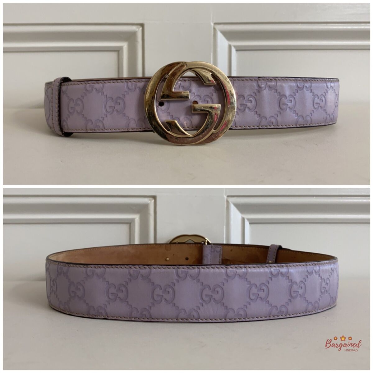 Authentic Gucci Purple Guccissima Leather Gold Interlocking Authentic Gucci Purple Guccissima Leather Gold Interlocking