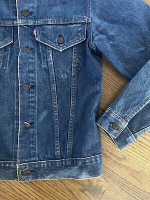 Vintage Levis Type 3 70s Denim Trucker Jacket Size 36 70505 0217