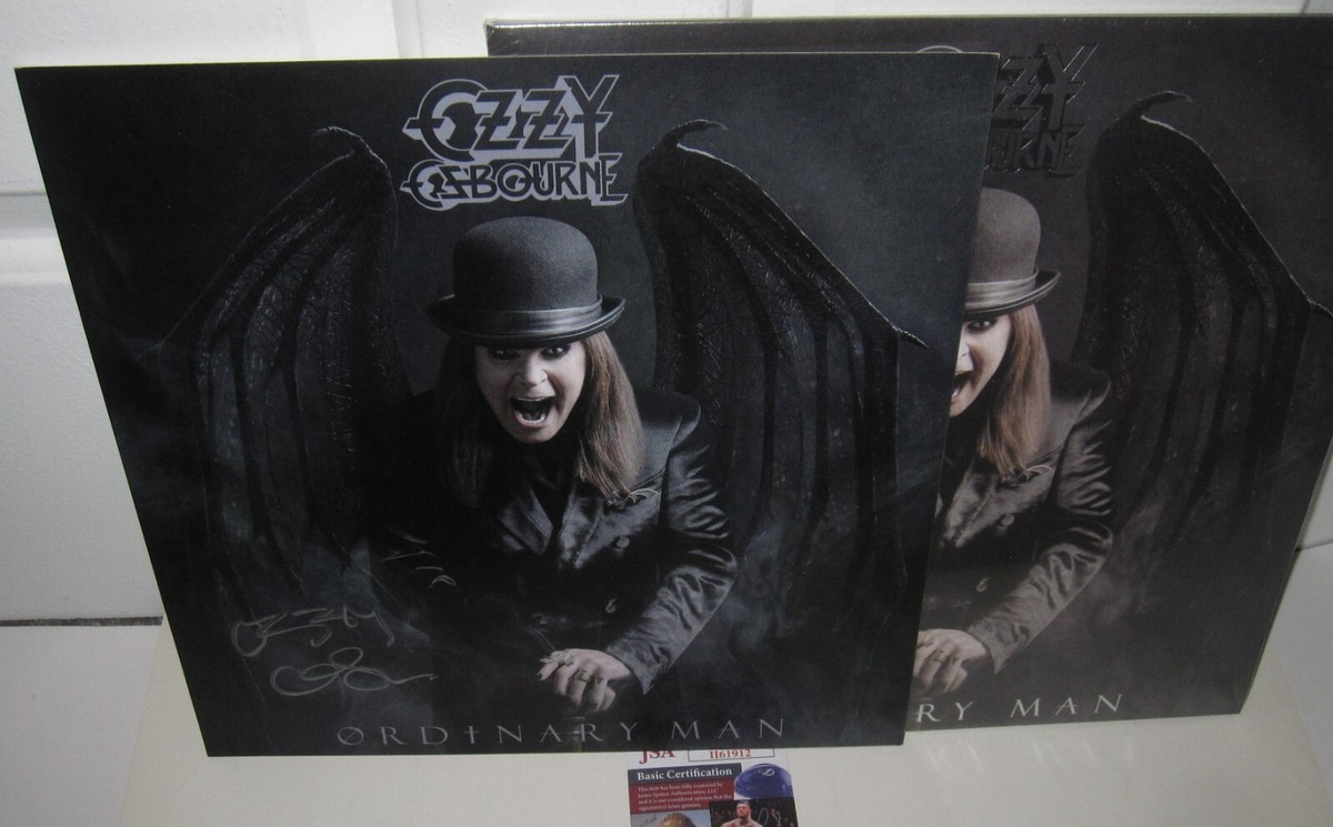 OZZY OSBOURNE SIGNED ORDINARY MAN FLAT PROMO BLACK SABBATH