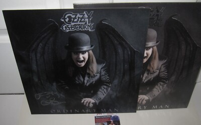 OZZY OSBOURNE SIGNED ORDINARY MAN FLAT PROMO BLACK SABBATH