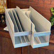 CARAWAY Bakeware Storage Bin Holder 2pc Organizer Drawer Baking Pans Sheets Set