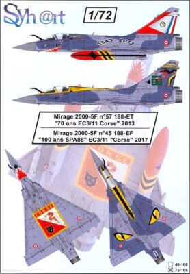 Syhart Decals 1/72 DASSAULT MIRAGE 2000-5F 2 French 
