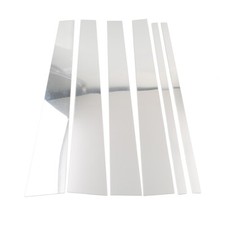 6x Silver Center Pillar Posts Door Trim For Navigator For Ford Expedition 97-16