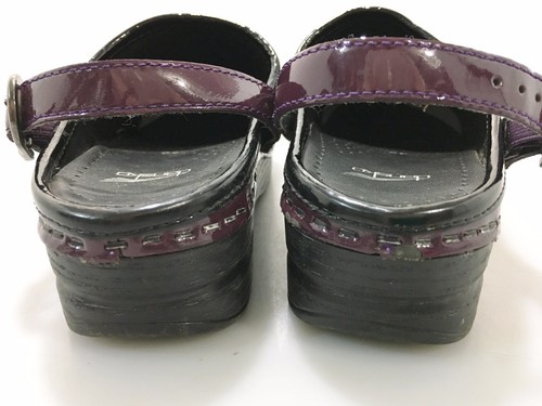 Dansko Kids 12.5 - 13US 30EU Purple Patent Leather Clogs Shoes - Picture 4 of 7