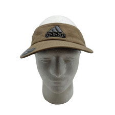 Adidas Visor Adult One Size Washed Khaki Cotton Ultimate Climalite OSFM
