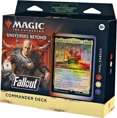 mtg commander deck releases MTG MAGIC THE GATHERING FALLOUT HAIL CAESAR COMMANDER DECK RELEASE 3/8
