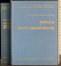 MANUALE DI DIRITTO AMMINISTRATIVO. LANDI, POTENZA. GIUFFRE.