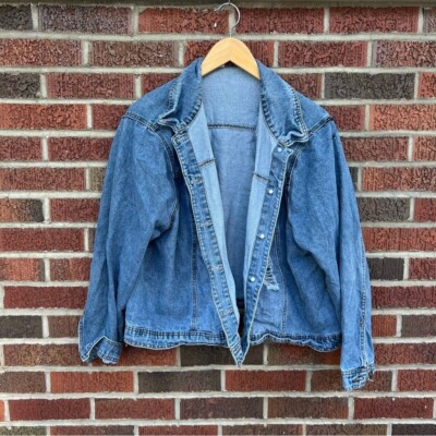 Highway Jeans Medium Blue Oversized Jean Denim Jacket