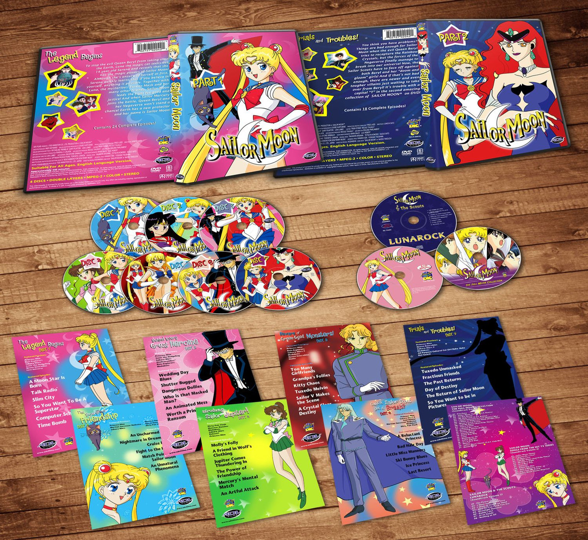 Sailor Moon Season 1 Complete - English Dubbed (7DVDs + 3CDs) | eBay