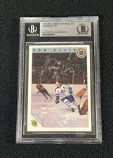 Ron Ellis Signed 1991/92 Ultimate Original 6 Card #34 Beckett Certified Leafs