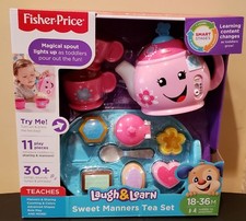 Fisher-Price Laugh  Learn Sweet Manners Tea Set, Factory Sealed