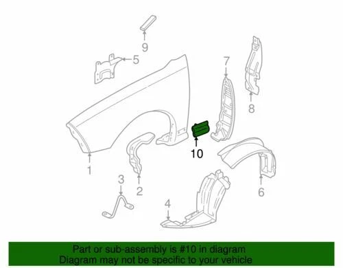 Genuine GM 1995-2005 Pontiac Sunfire Left Body Side Molding Assembly 88892081 - Изображение 2 из 2