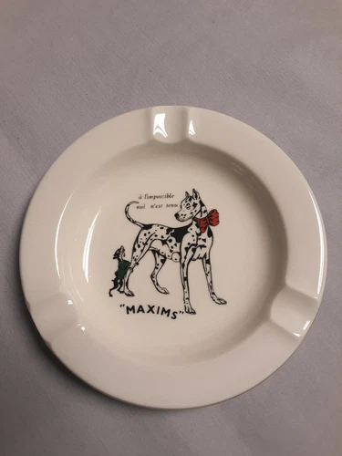 Maxim's Mid Century French Ashtray/Coin Dish Continental China South Africa 