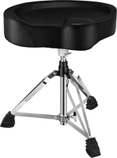 Heavy Duty Drum Throne, Motorcycle Style Drum Stool, Widened Drum Seat with Upgr