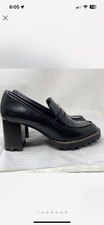 9.5 h&m leather loafer heels