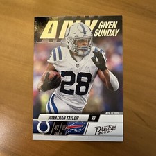 2022 Panini Prestige Any Given Sunday #14 Jonathan Taylor  Colts Football Card