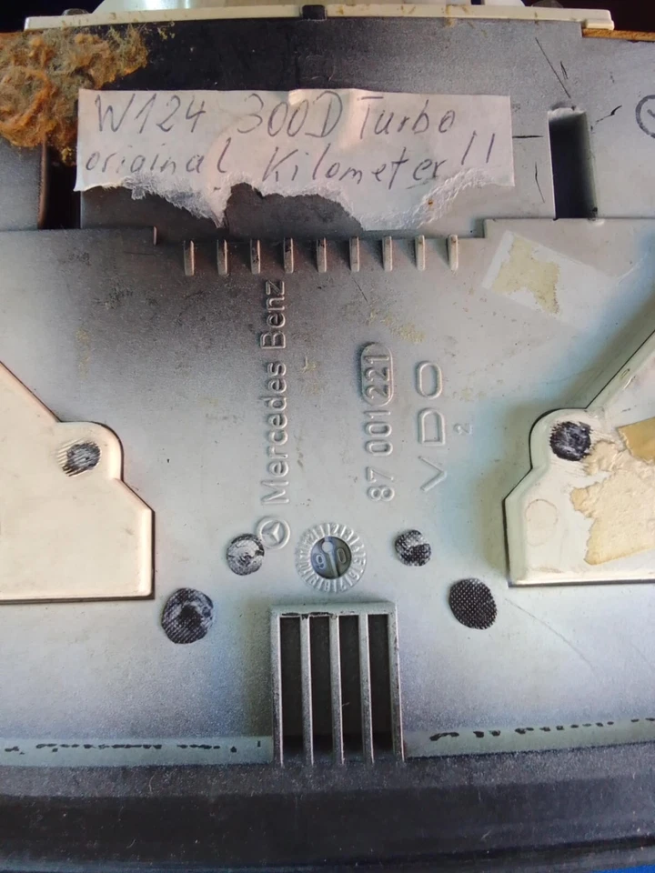Mercedes Benz w124 E300 turbo diésel odómetro con tacómetro Foto 4 de 4