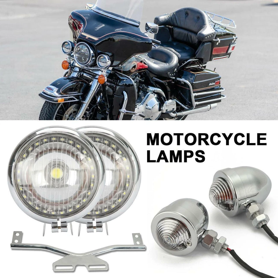 Motorcycle Passing Turn Signals Spot Light Bar For Yamaha WR 200 250 400 426 450 - Image 4 of 4