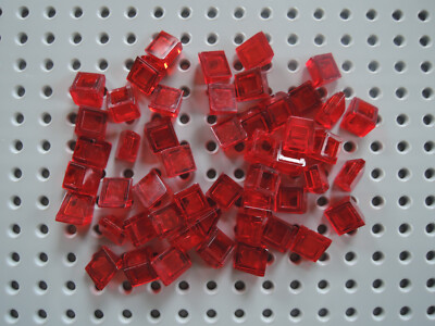 Lego 20 x Dachstein Schrägstein Ecke 54200   1x1x2/3 transparent rot