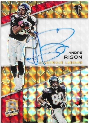 2019 Panini Spectra ANDRE RISON Illustrious Legends Auto Orange Neon ...