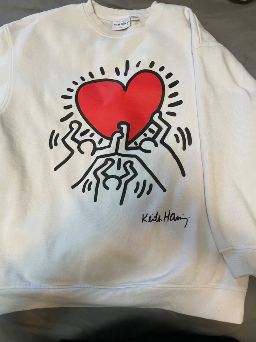 White Keith Haring crewneck sweatshirt.Selling for $28 but White Keith Haring crewneck sweatshirt.Selling for $28 but