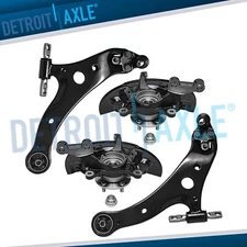 Front Knuckles Wheel Bearings Lower Control Arms Kit for Toyota Camry Avalon