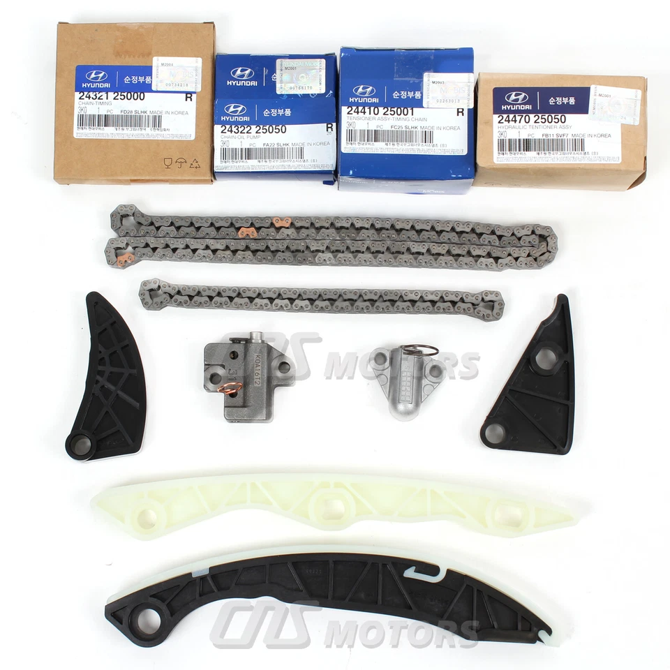 GENUINE Timing Chain Kit for Genesis Coupe Sonata Forte Optima Sorento 2.0L 2.4L Foto 3 de 4