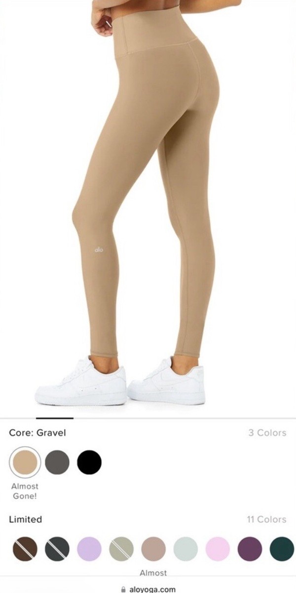 ALO Yoga ~ Limited Edition Stitching Gravel Airlift High-Waisted