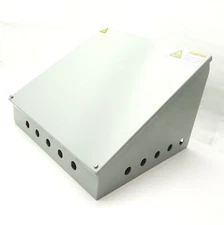 Hoffman C16C16 Sloped Top Steel Enclosure 16"H x 16"W x 11.09"D *20mm Holes*