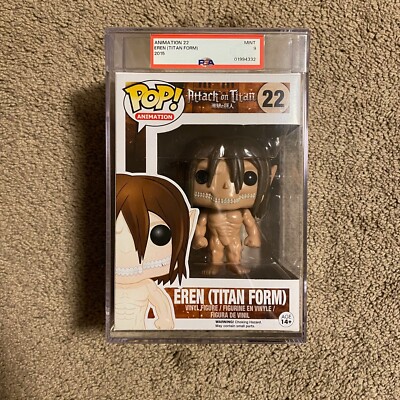PSA 9 Funko Pop! Attack on Titan Eren Jaeger Titan Form #22