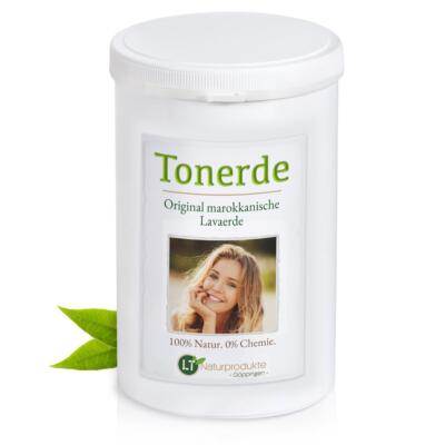 Tonerde | Original aus Marokko | 1 kg | feines braunes Pulver zur chemiefreien H