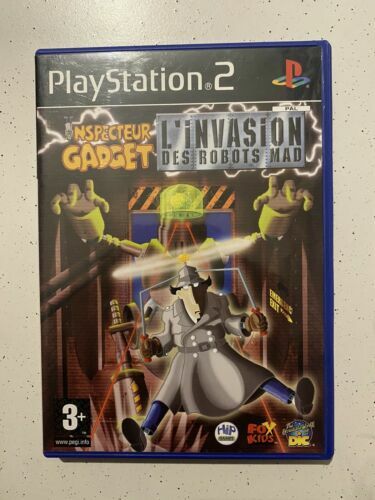 Jeu PS2 Inspecteur Gadget : L'invasion Des Robots Mad - Version PAL FR Complète