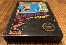 Nintendo Gumshoe Sticker Seal Black Box NES Video Game 5 screw Cartridge RARE