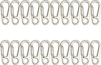 Temlum 3,3 Cm Mini Karabiner Set, Aluminium Karabinerhaken, Karabiner Klein Schl