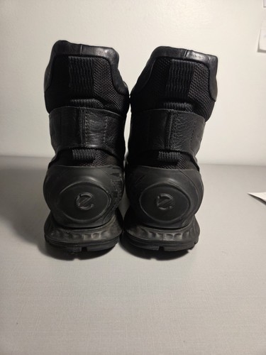 Ecco Exostrike Hydromax Mens 9/9.5 Black Leather Outdoor Trail Hiking Boots VGC - Picture 9 of 11