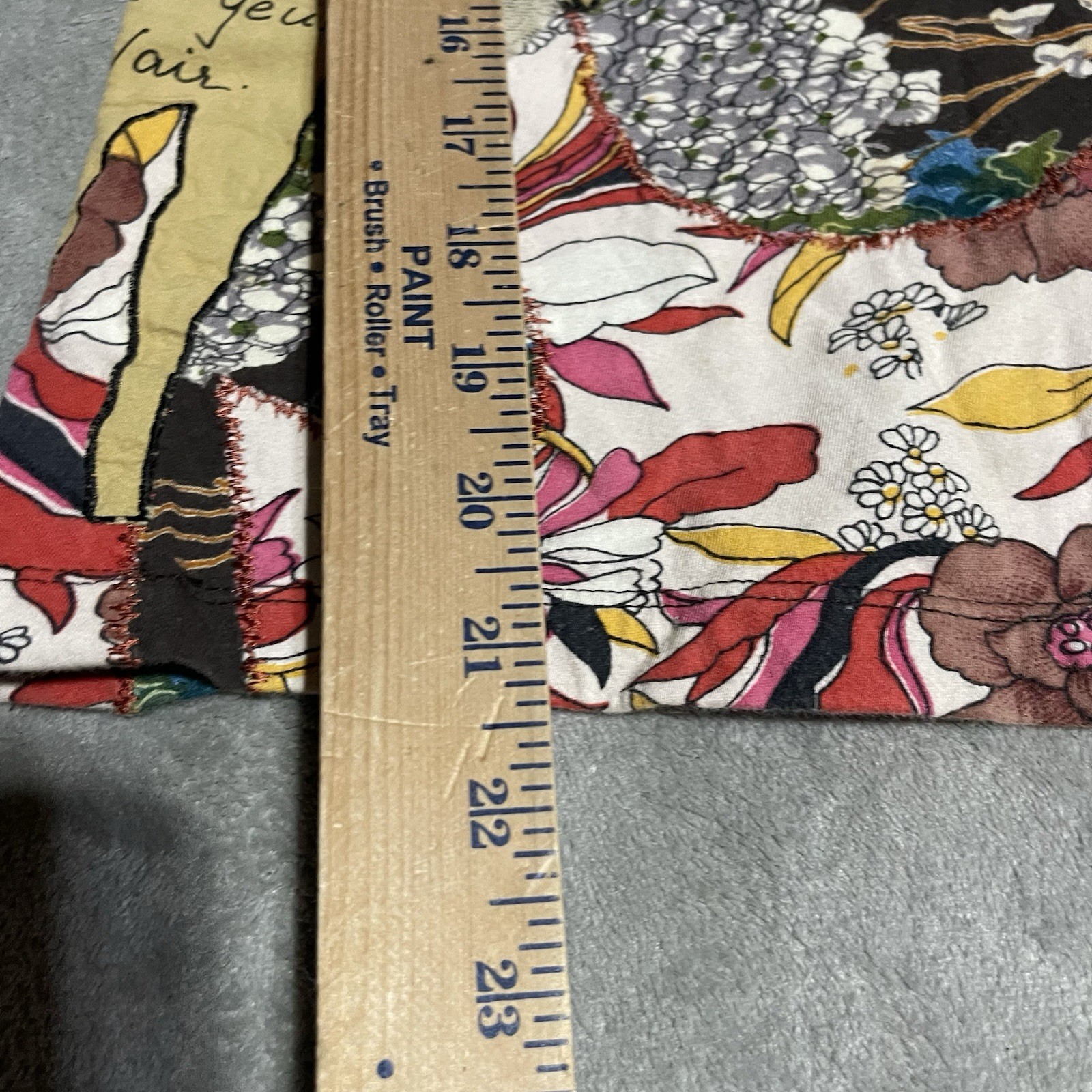 Inner Child Top Womens Medium Patchwork Embroider… - image 3