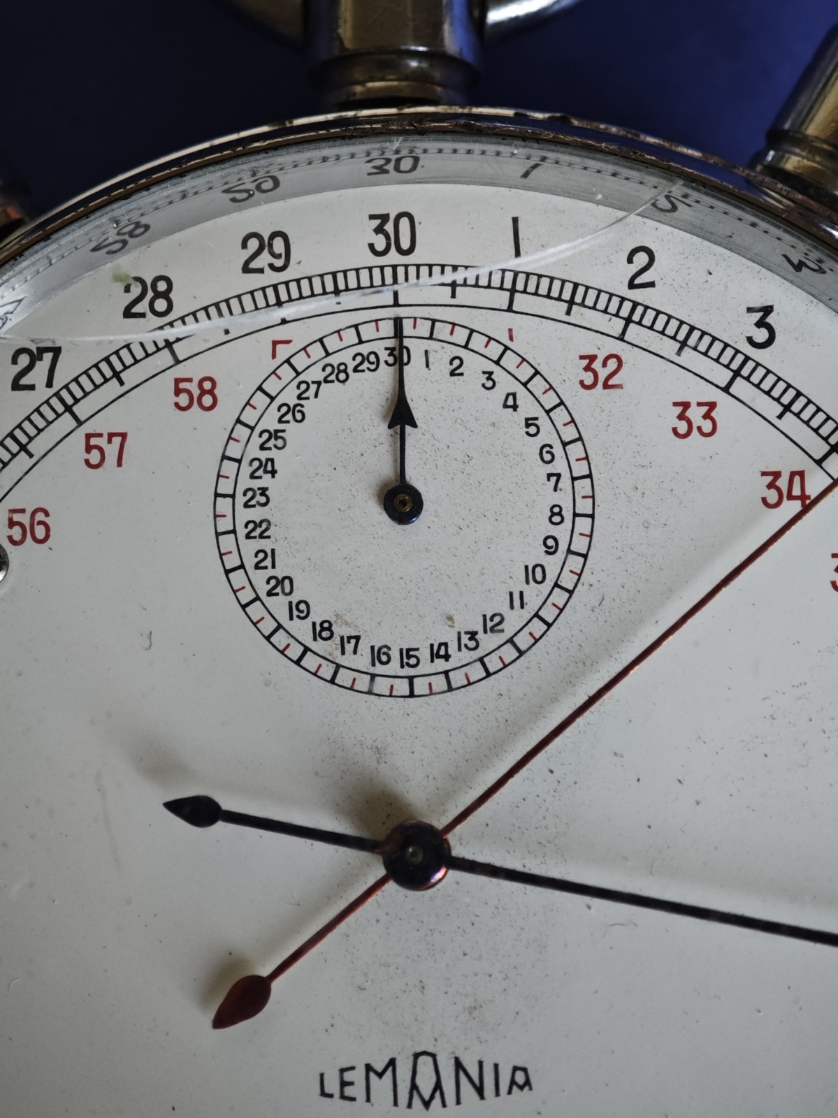 Pocket Watch Lemania Chronometer Split Double (Ca… - image 4