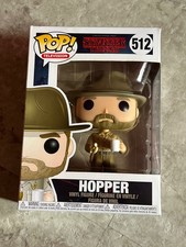 Funko Pop! Hopper 512 Stranger Things tolva pendiente de bóveda con rosquilla y café