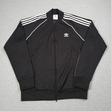 Adidas Originals Superstar Track Jacket Men Large SST Trefoil Stretch Hip Hop