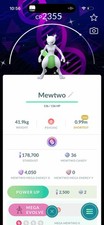 Shiny XXS Mewtwo Background go fest  Pok mon GO