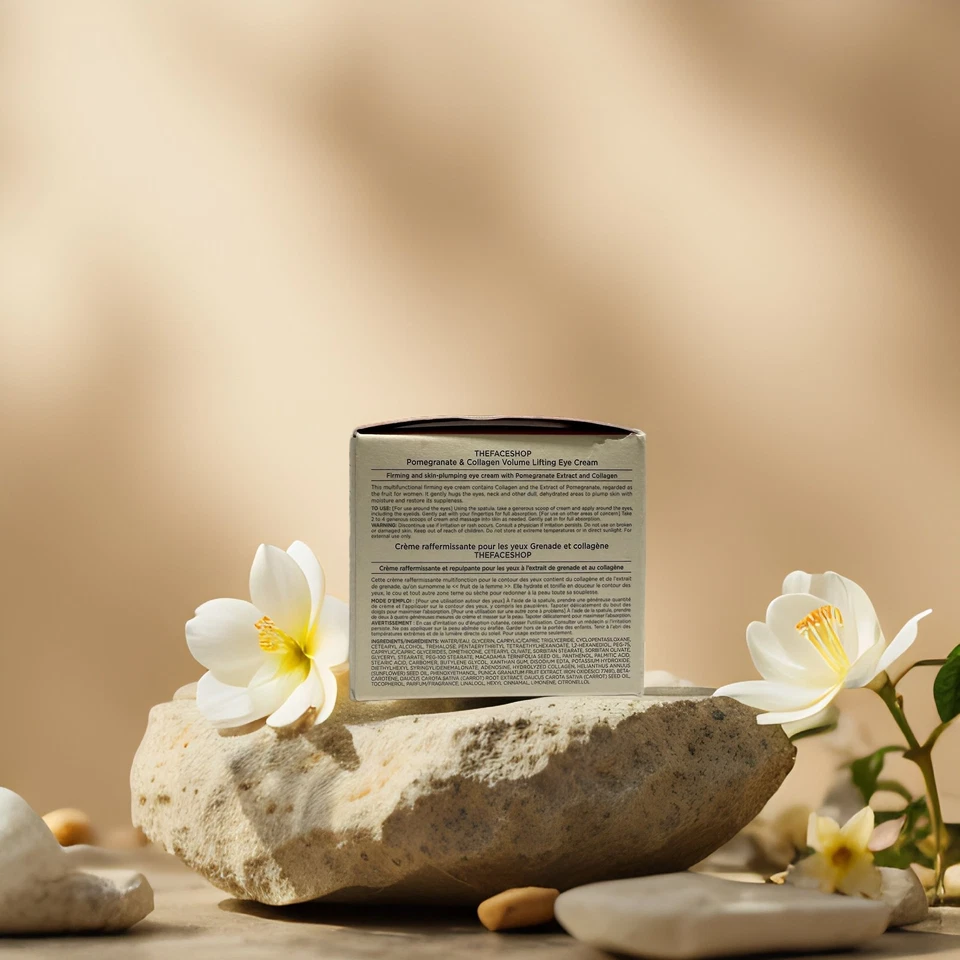 Укрепляющий и пухлый | Крем для глаз с гранатом и коллагеном от The Face Shop — 1,7 жидк. - Изображение 4 из 4