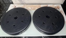 QTY=2: Plastic 10 lbs 10โ USA Made Weight Plates