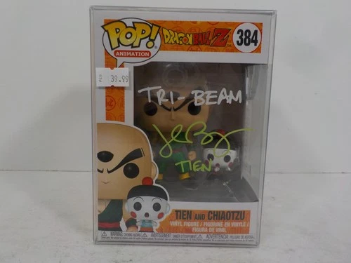 A0313 John Burgmeier Signed Tien Funko Pop Dragon Ball Z Autograph COA