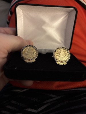 1997 INAUGURATION OF PRESIDENT CLINTON AND VICE PRESIDENT GORE CUFF LINKS W/BOX