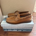 Sperry Top-Sider A/O Authentic Original Sahara Leather Low Boat Shoes - Size 8 W